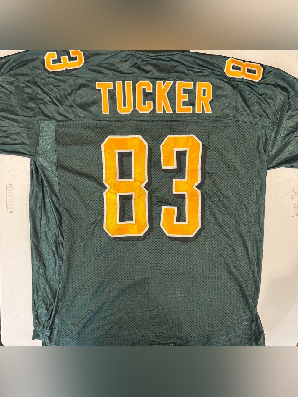 Vintage Reebok Edmonton Eskimos Jason Tucker #83 CFL Football Jersey size XL